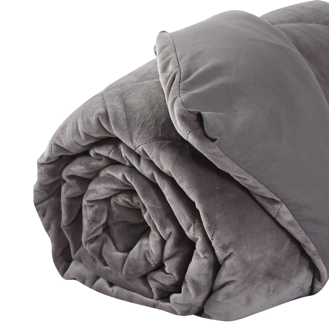 DreamZ 7KG Anti Anxiety Weighted Blanket Gravity Blankets Grey Colour