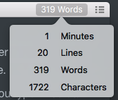 Typora word count