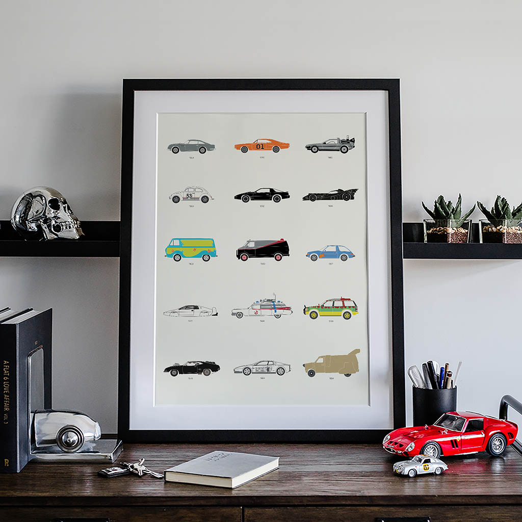 Cool classic car prints for Petrolheads by Rear View Prints