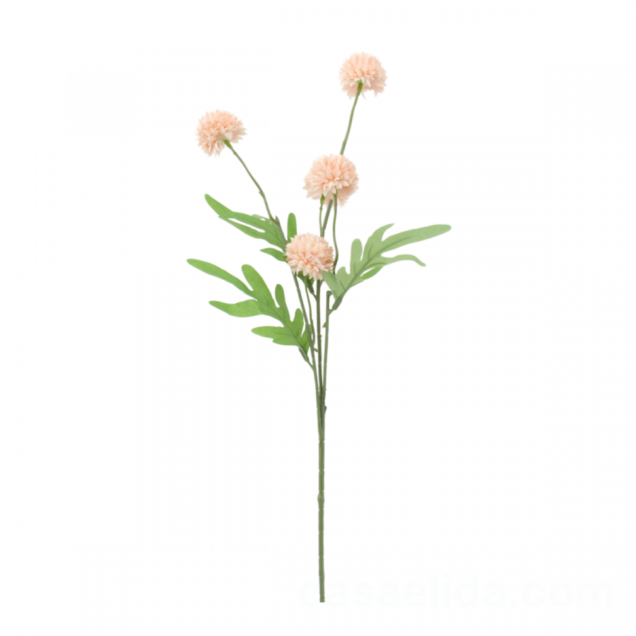 Crisantemo artificial rosado claro, 50cm