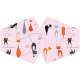 face mask - pink cats