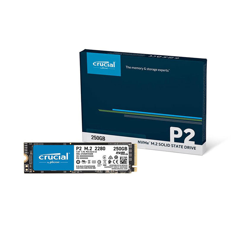 Crucial SSD P2 1 To (M.2, PCIe NVMe)