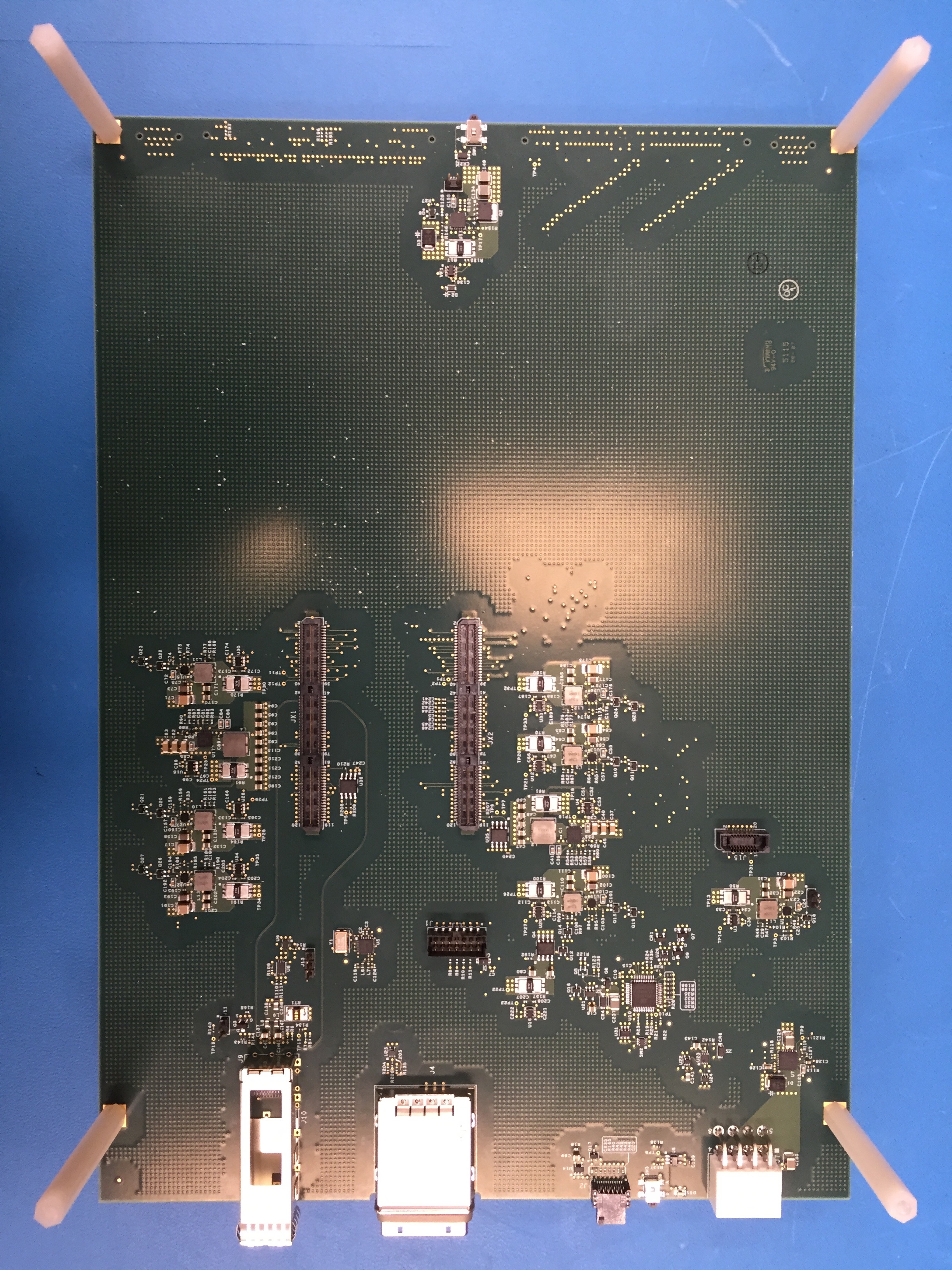 Bottom of interposer board