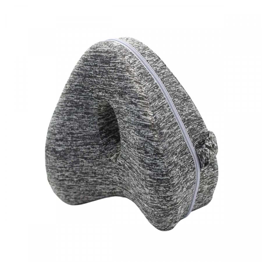 Almohada ergonómica para piernas y rodillas gris oscuro, 24x22x13cm
