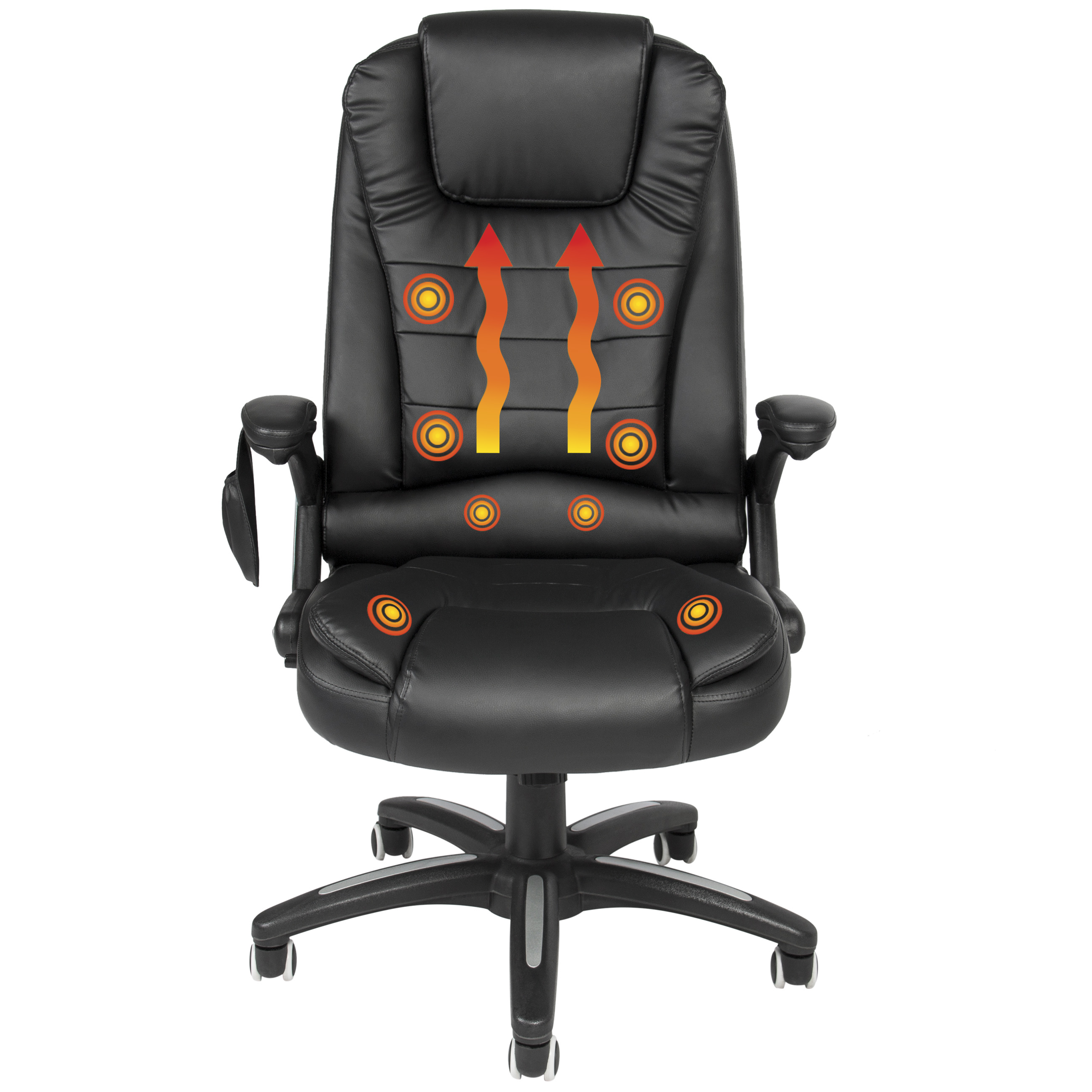 Bcp Executive Ergonomic Heated Vibrating Computer Office Massage Chair Black 816586024282 Ebay
