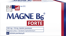 Magnez lek bez recepty, na niedobór magnezu. Magne B6 Forte 60 tabletek powlekanych, lek dostępny w aptece online