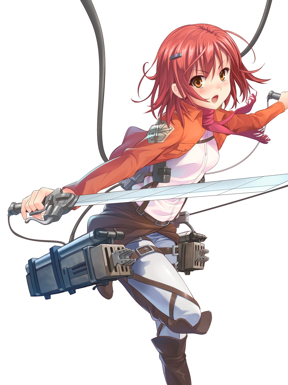 Wallpaper Attack On Titan 225 Shingeki no Kyojin, anime girls, anime