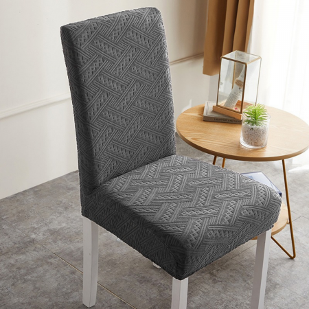 Funda para silla ajustable poliéster, gris oscuro