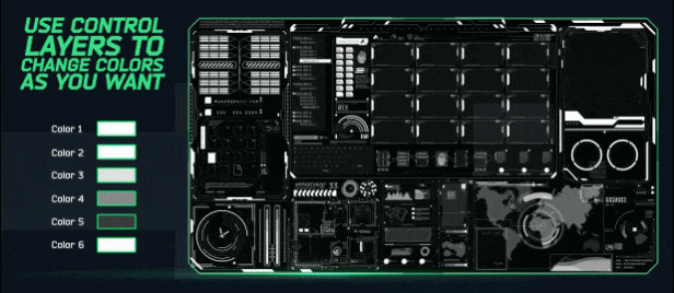 HUDGE | Generator of Hi-Tech Elements | 1850+ HUD UI - 11