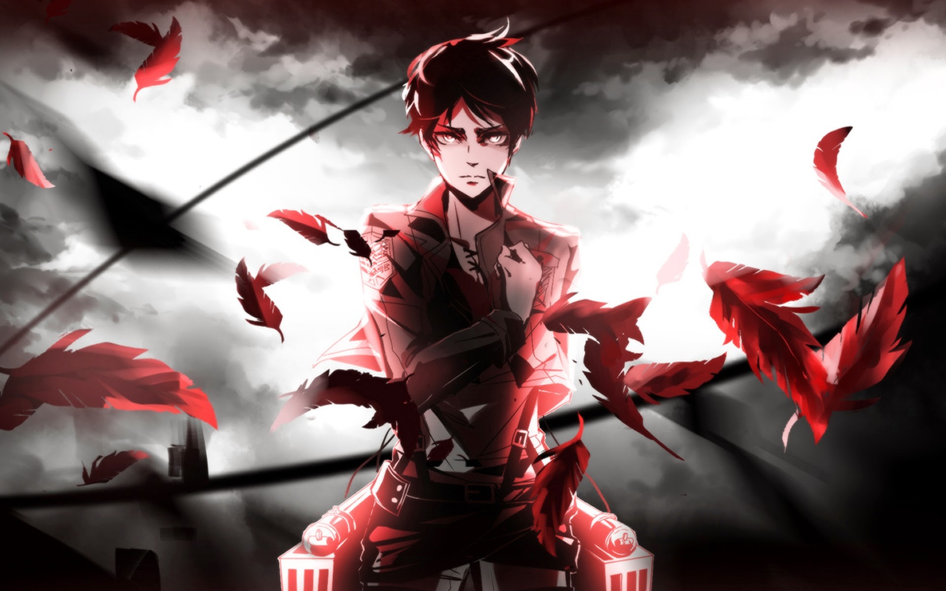 Wallpaper Attack On Titan 449 Shingeki no Kyojin, Eren Jeager, anime, anime boys