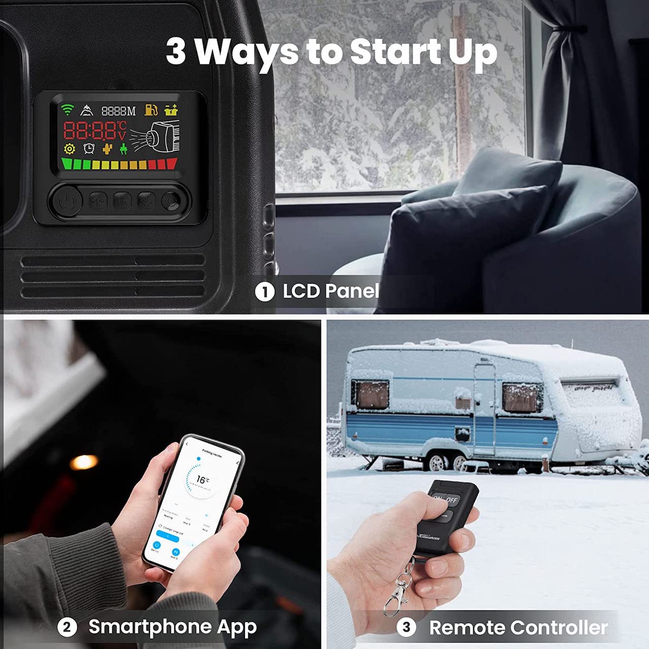 Les chauffages Maxpeedingrods apportent la chaleur dans votre véhicule avec une installation flexible et un contrôle par application Smartphone.