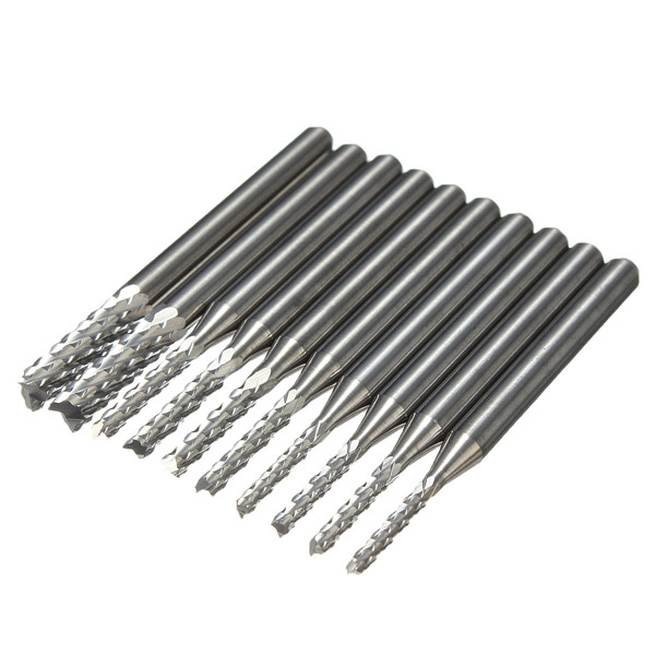 Other Gadgets - 10pcs Carbide 1.5mm-3.175mm End Mill Engraving Bits CNC ...