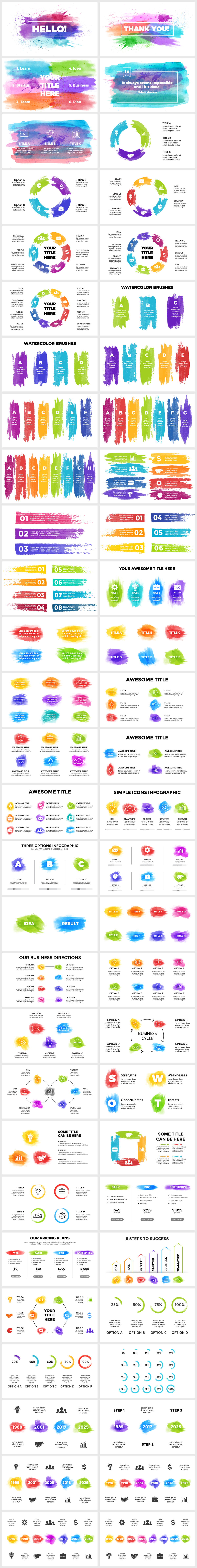 Huge Infographics Bundle! Lifetime Updates! PowerPoint, Photoshop, Illustrator. - 195