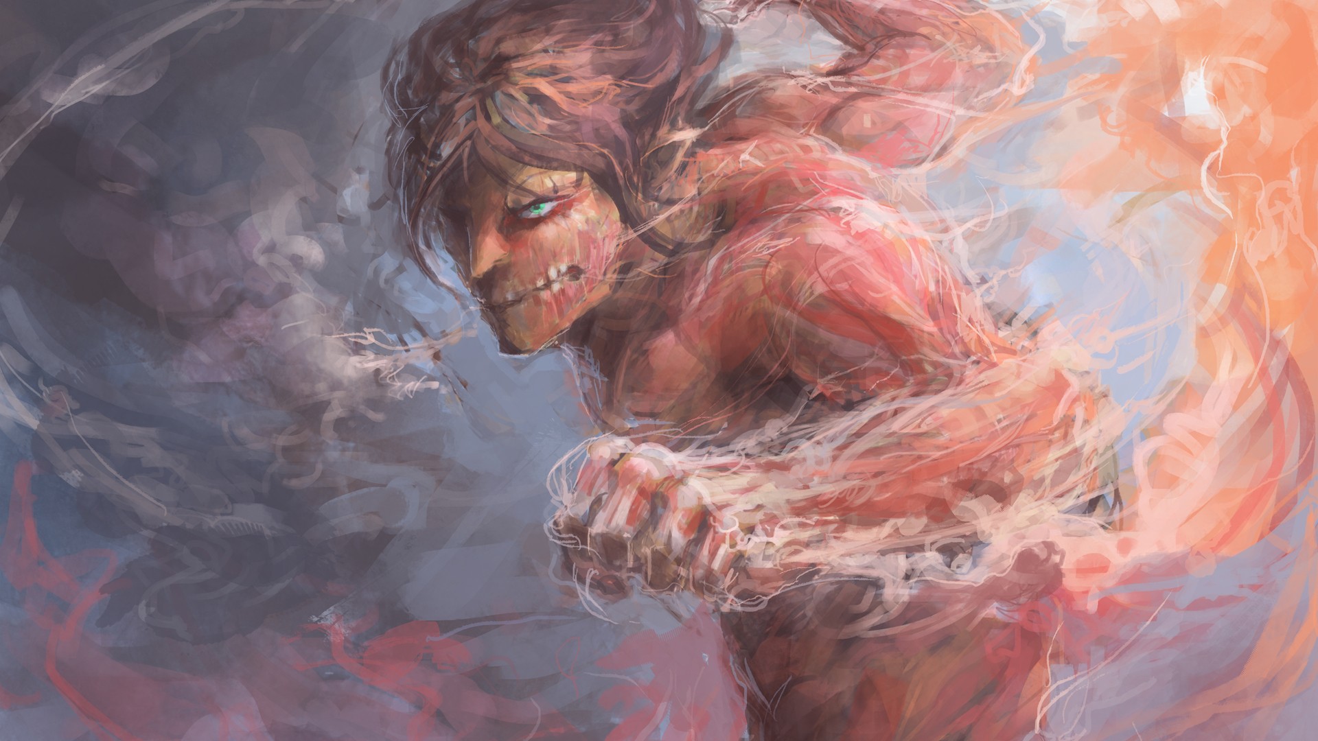 Wallpaper Attack On Titan 465 Shingeki no Kyojin, Eren Jeager, fantasy art, anime