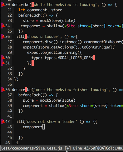 Vim text rendering off by one issue : r/vim