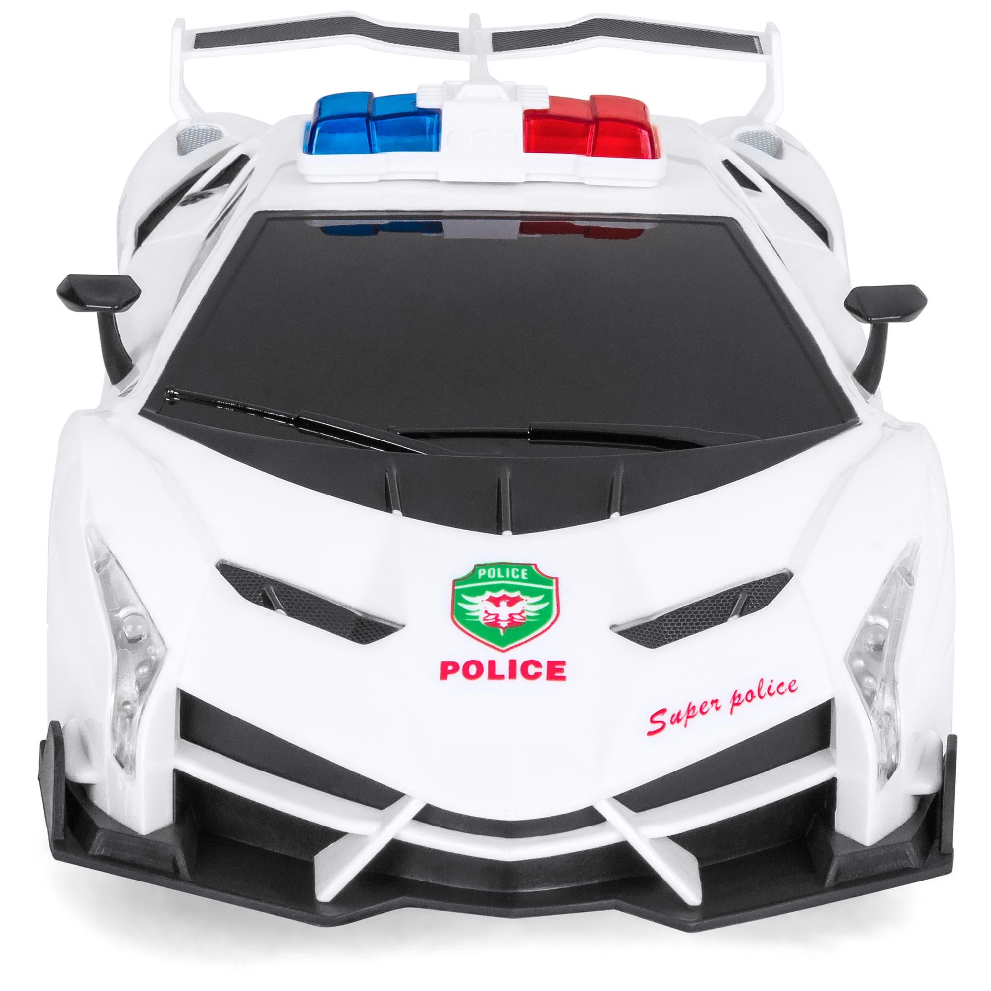 BCP Remote Control Police Sports Car Toy w/ Headlights ...