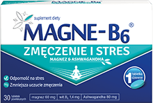 Suplement diety Magne B6 Zmęczenie i Stres na radzenie sobie ze stresem, do kupienia online w aptece internetowej
