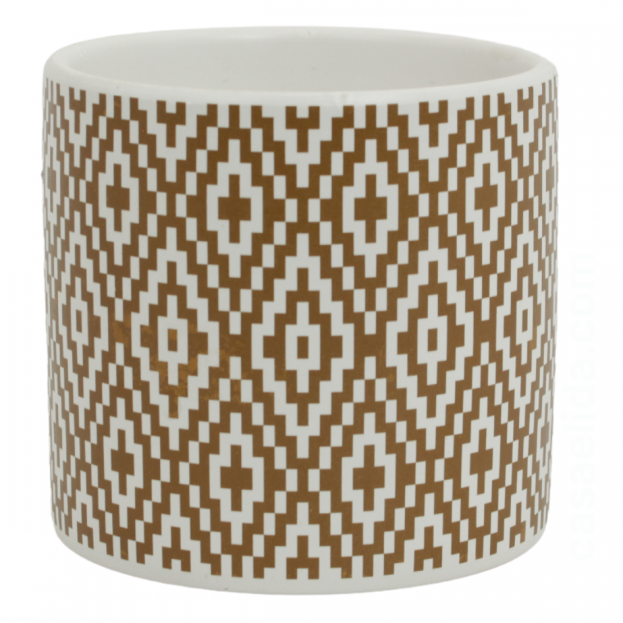 Maceta decorativa 11xØ11.5cm, cerámica