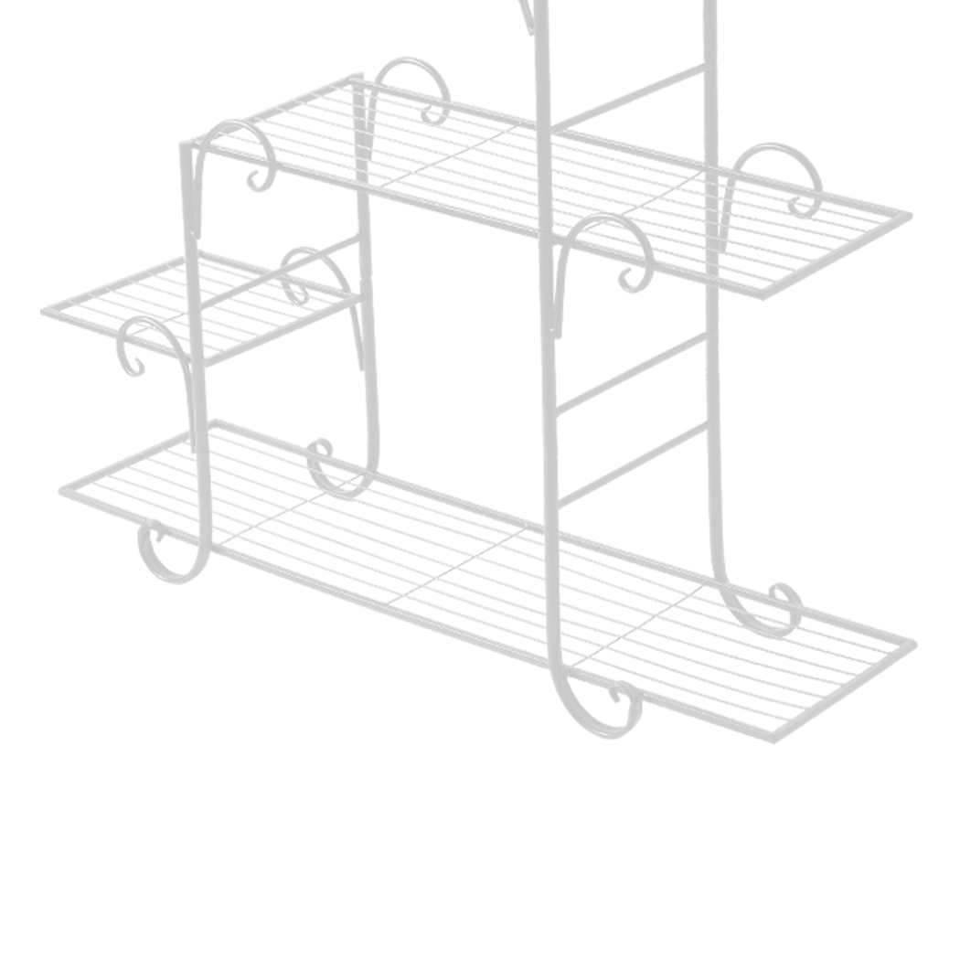 Levede Plant Stand Outdoor Indoor Metal Flower Pots Rack Corner Planter Shelf
