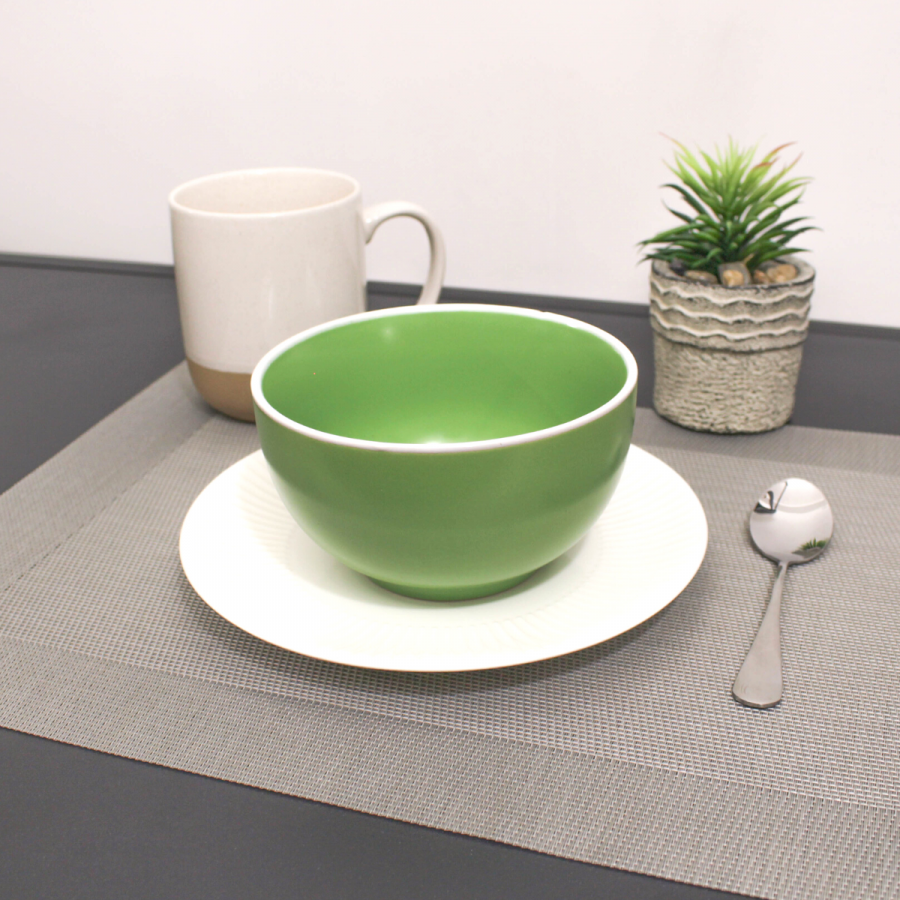 Bowl verde, 8xØ14cm