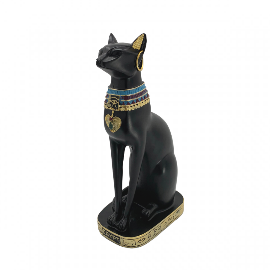 Figura decorativa gato egipcio, 30cm