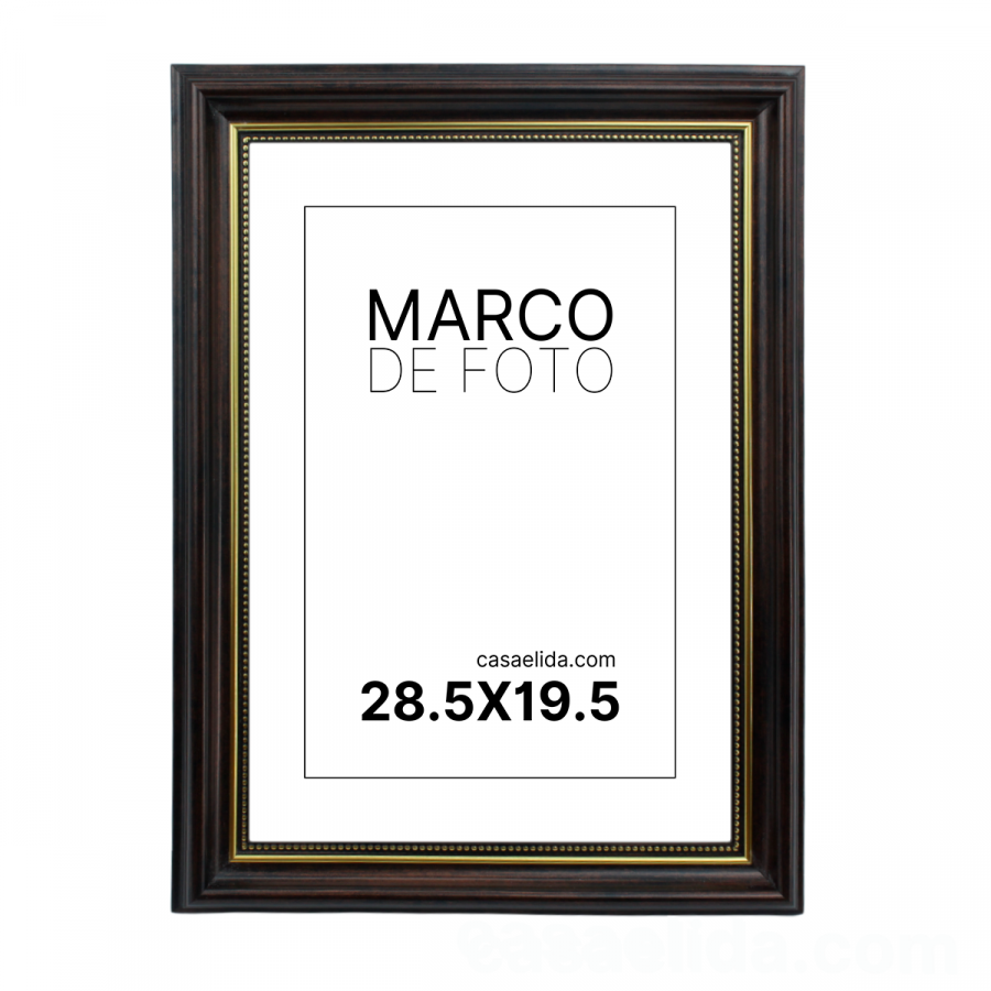 Marco foto café, 35x26cm, madera mdf
