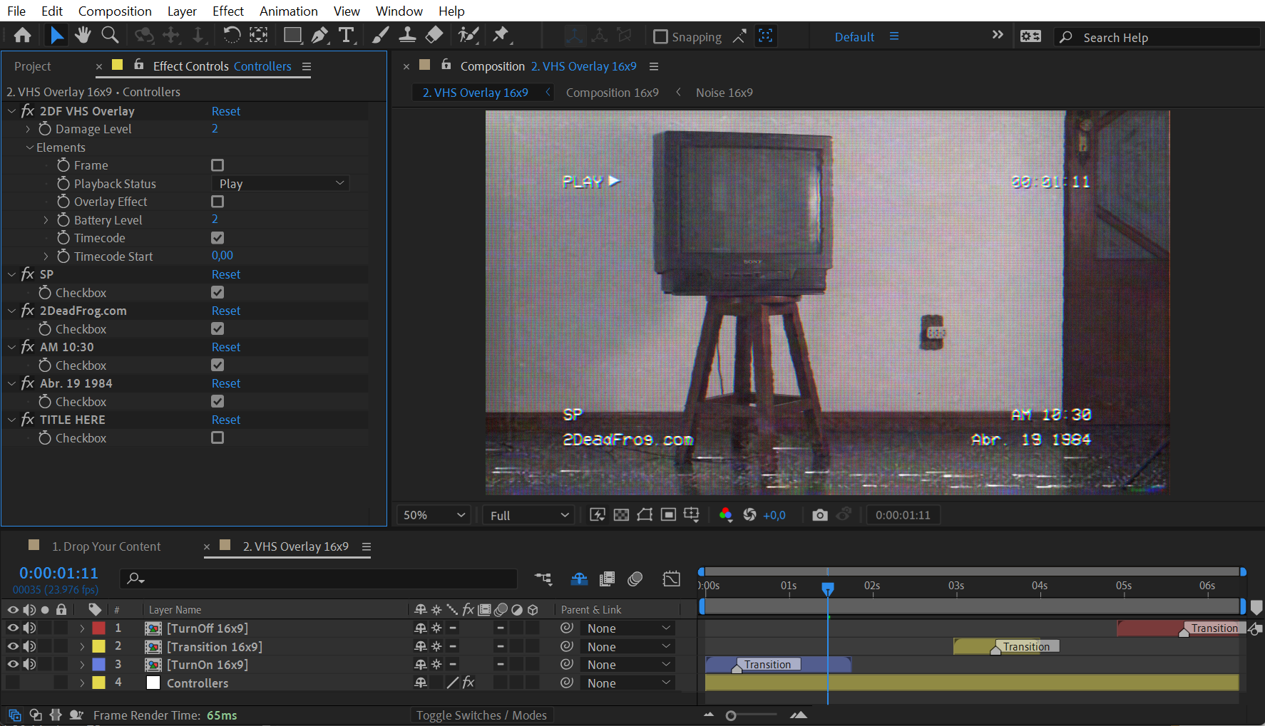 2DF VHS Overlay - 3