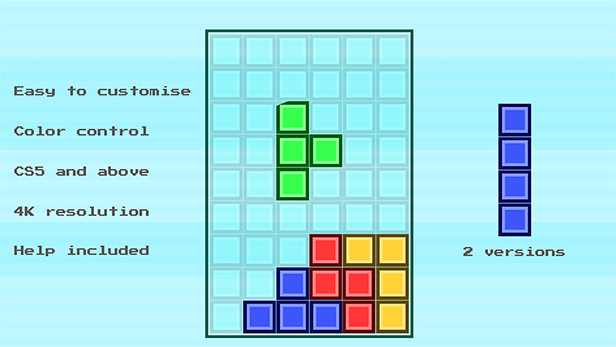 Retro Game Tetris Opener 4K - 4