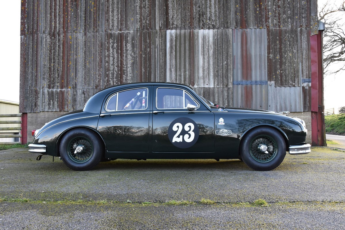 Jaguar Mk1 driven by Saloon Car champion Win Percy for sale