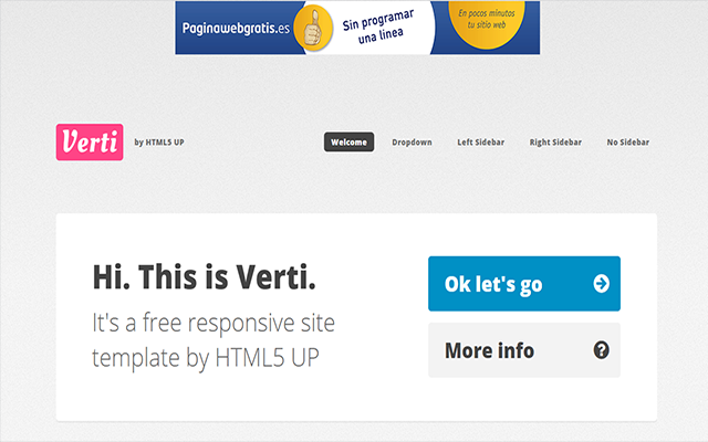 Verti HTML5 up
