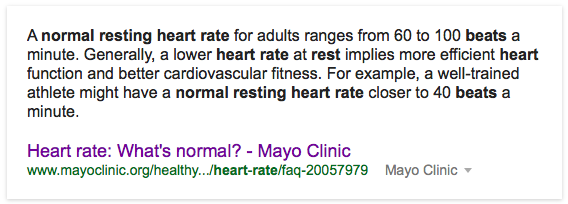 Normal Resting Heart Rate