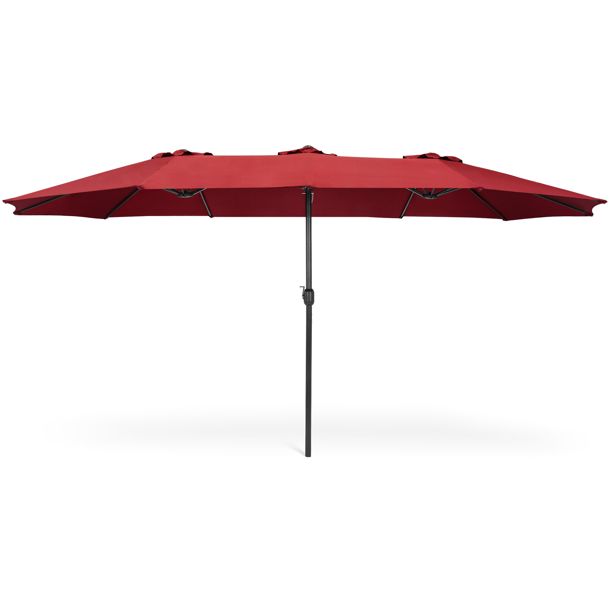 BCP 15x9ft Rectangular Twin Market Patio Umbrella w/ Wind Vents, Hand Crank 842957112357 eBay