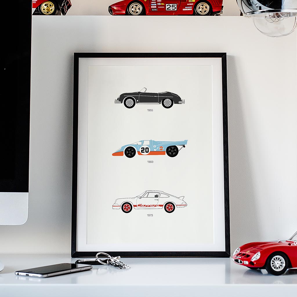 Cool classic car prints for Petrolheads by Rear View Prints