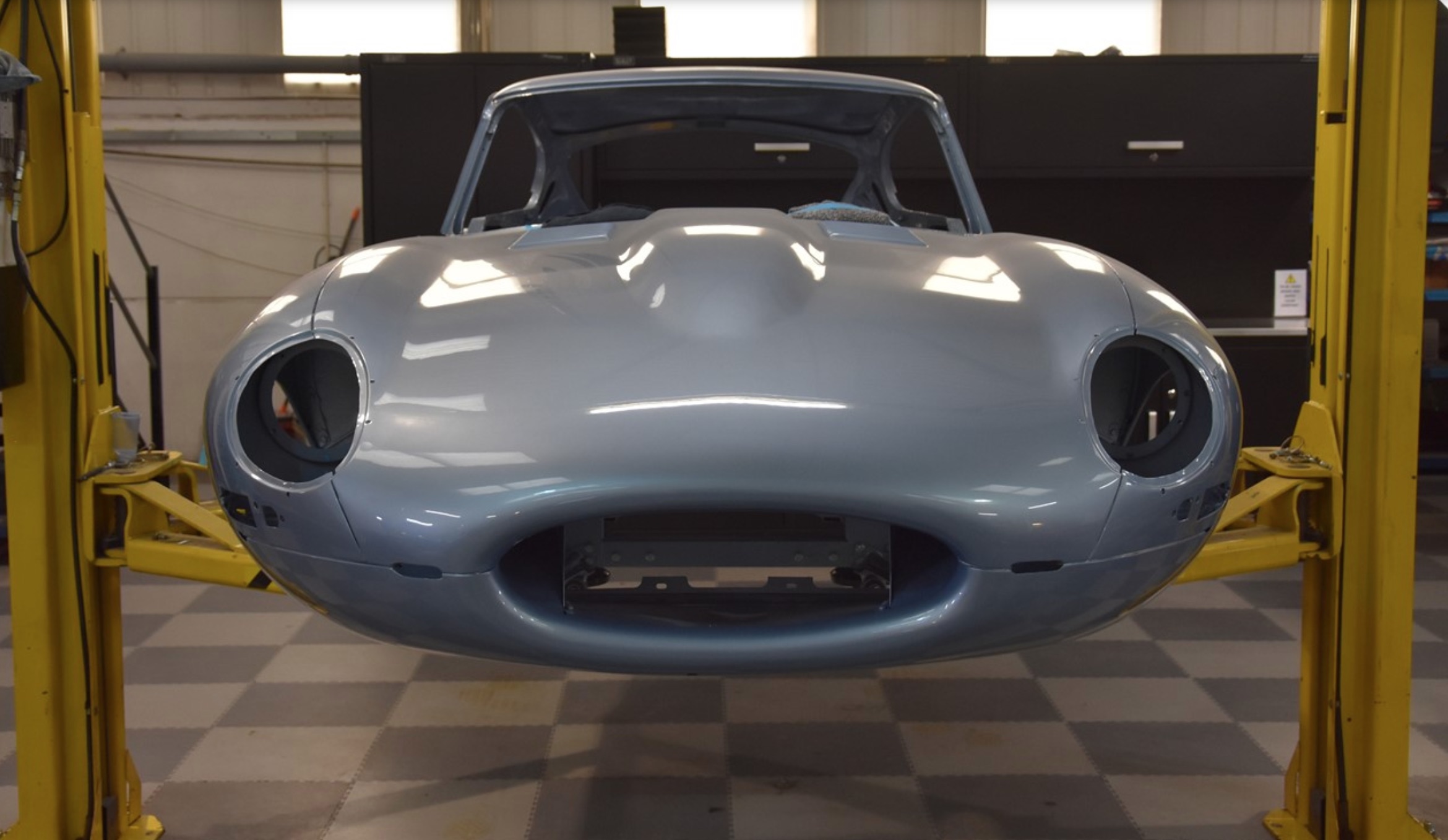 Series 1 Jaguar E-Type restored after being abandoned for 41 years