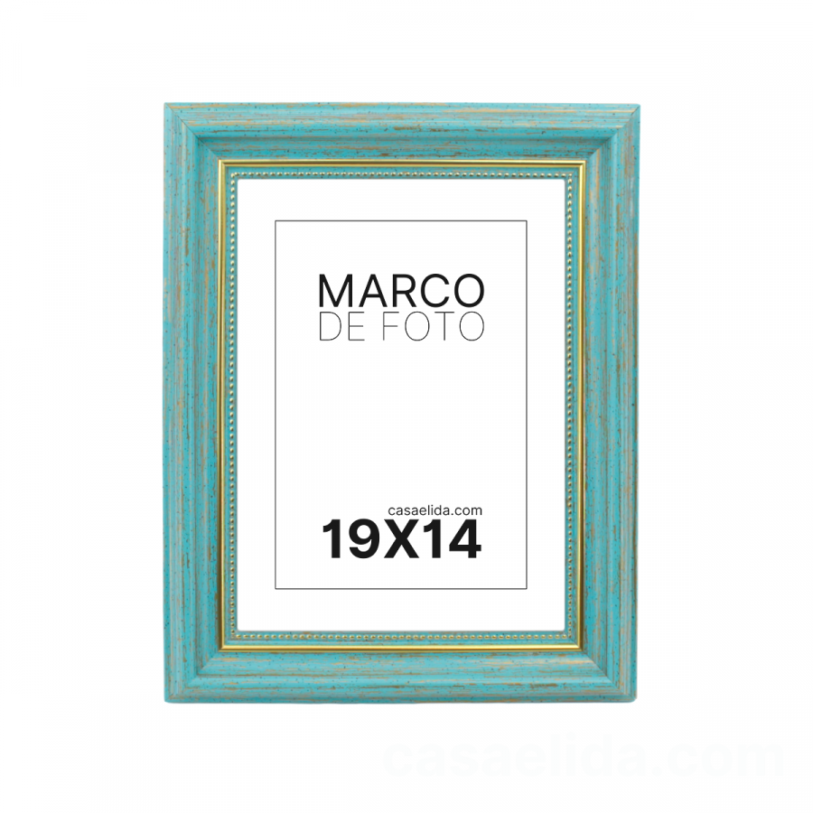 Marco de foto verde, 25x20.5cm, madera mdf