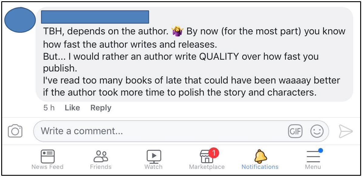 Rapid release vs quality of books