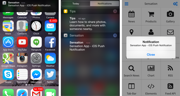 Sensation - PhoneGap / Cordova Full Hybrid App - 9