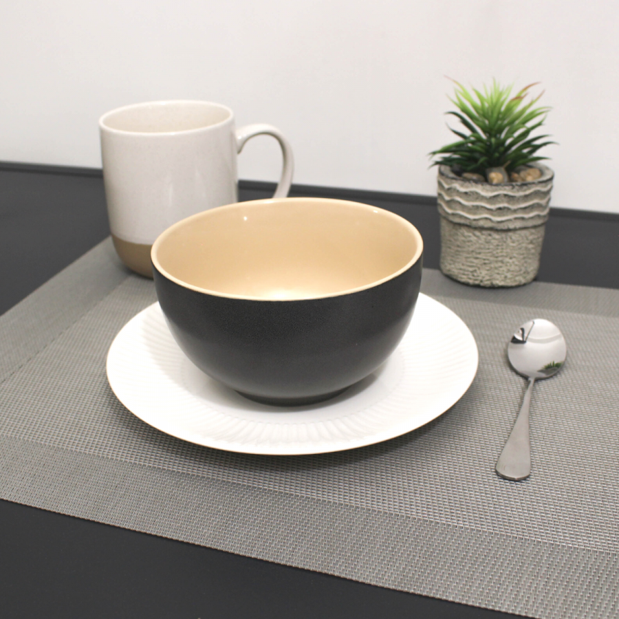 Bowl gris oscuro, 8xØ14cm