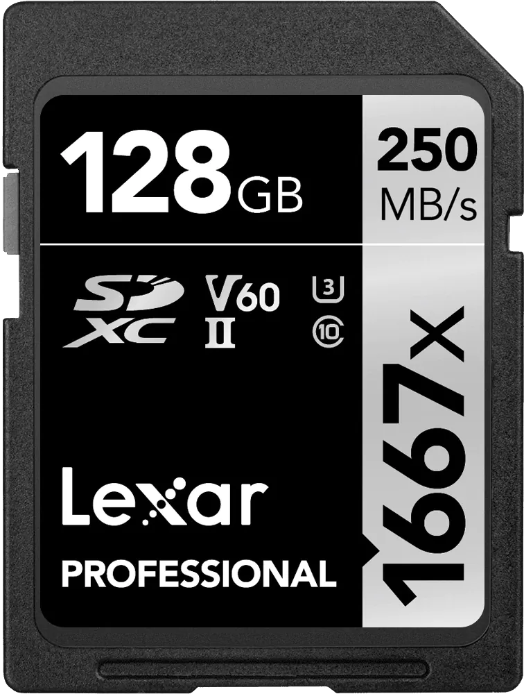 Lexar Professional 1667x SDXC UHS-II Cards 128GB Memory Card