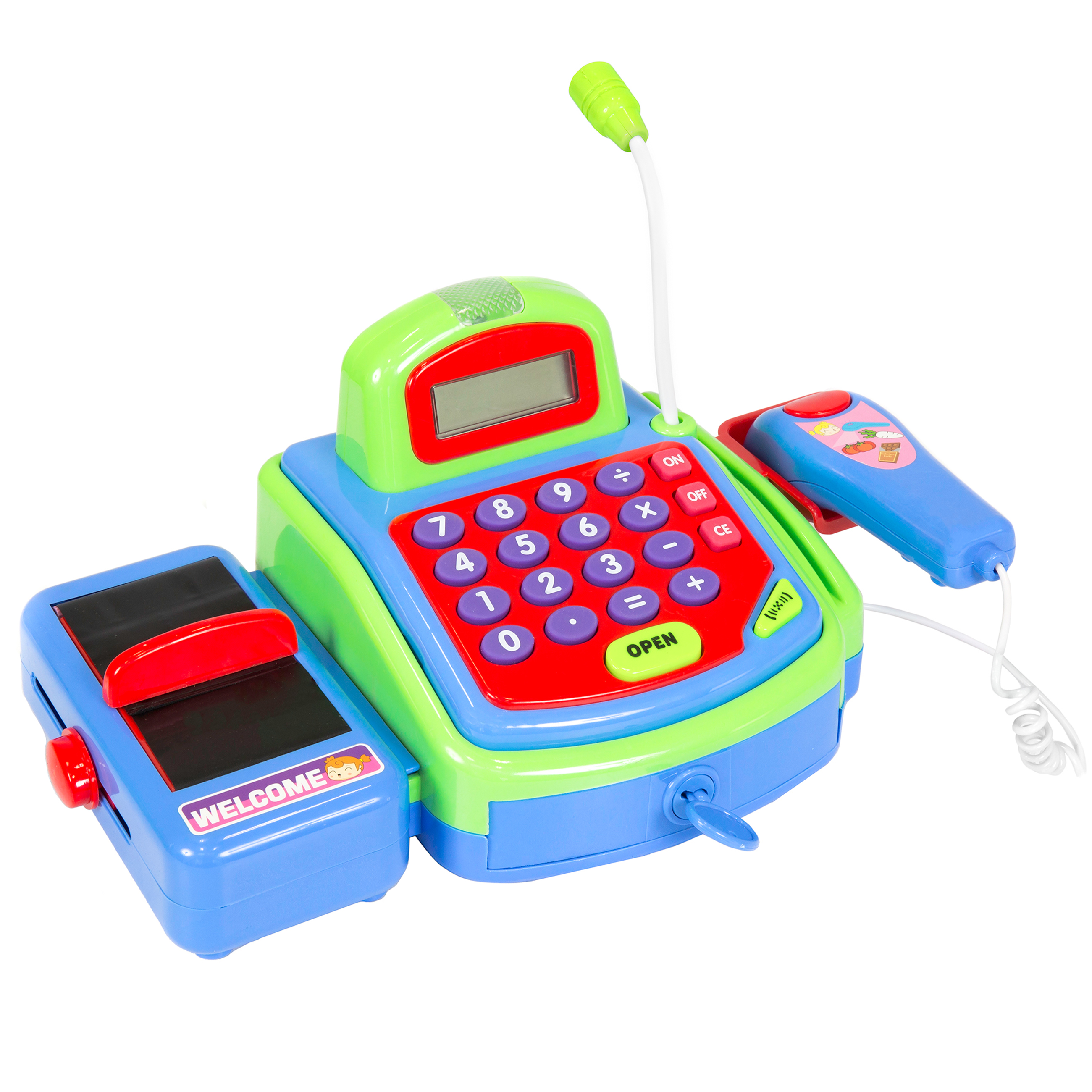 BCP Kids Pretend Electronic Cash Register Set w/ Money, Play Food Groceries, Mic 816586028822 eBay