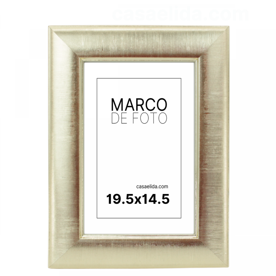 Marco de foto dorado, 25.5x20.5cm, pvc