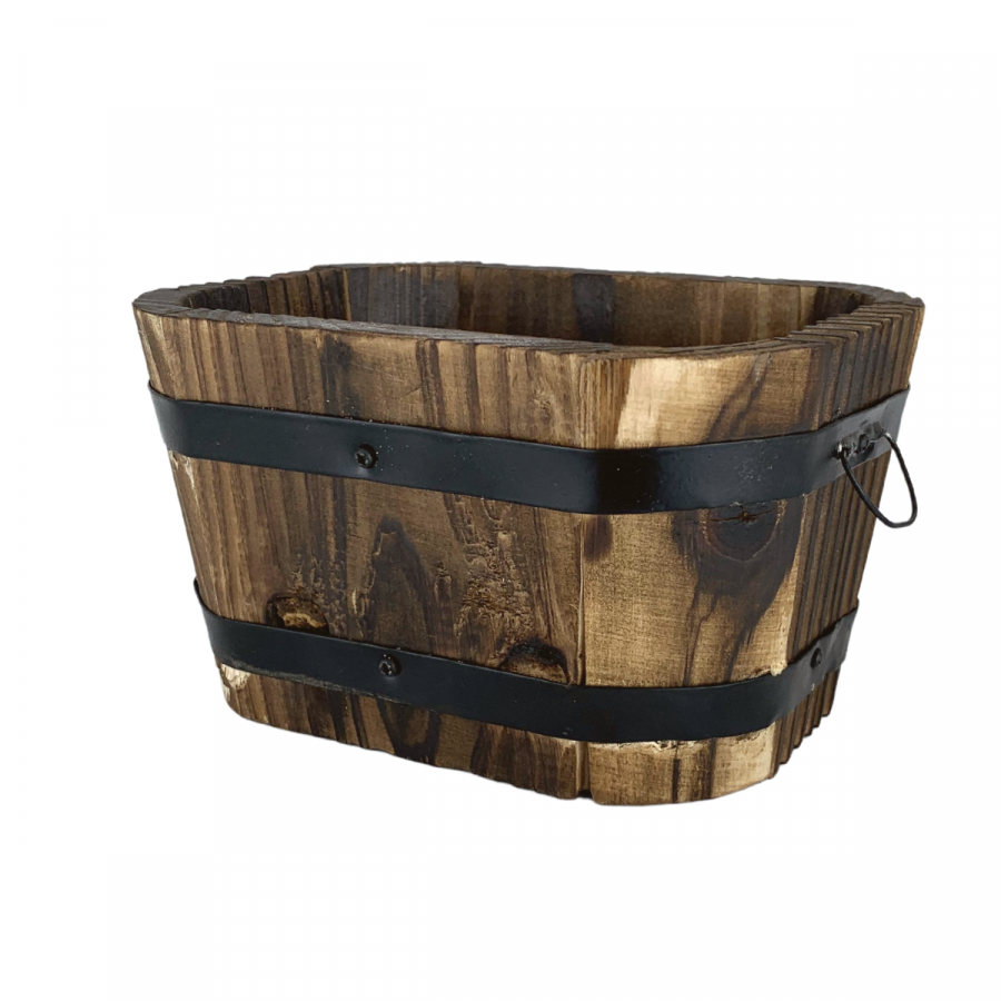 Macetero de madera 7.3x13cm