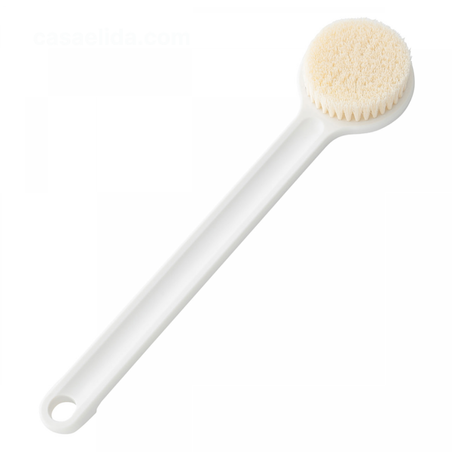 Cepillo corporal de ducha blanco, 36cm