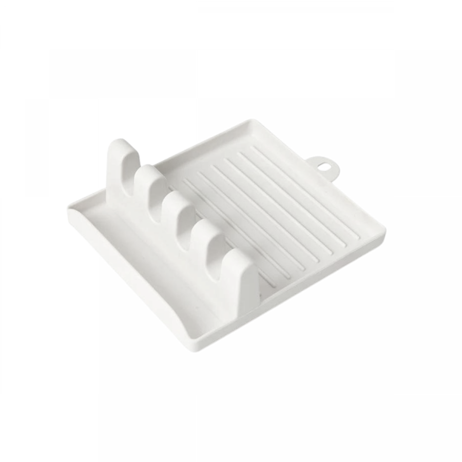 Soporte para utensilios blanco, plástico pp, 4 divisiones