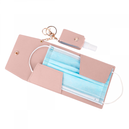 Funda porta mascarilla rosado