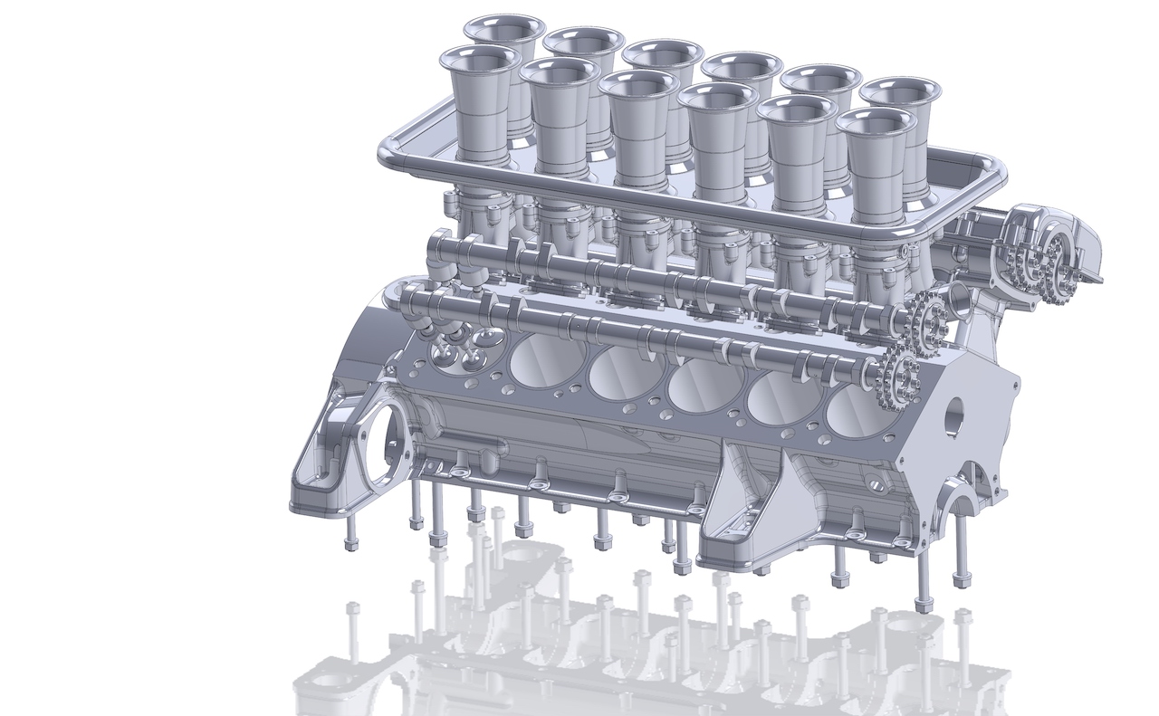 GTO Engineering reveals Squalo 460bhp V12 engine details