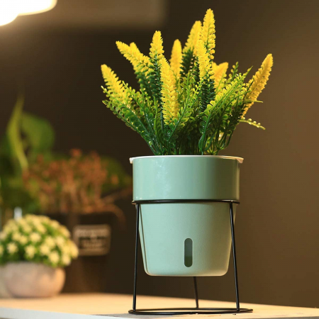 Macetero autorregante verde, 19xØ15cm