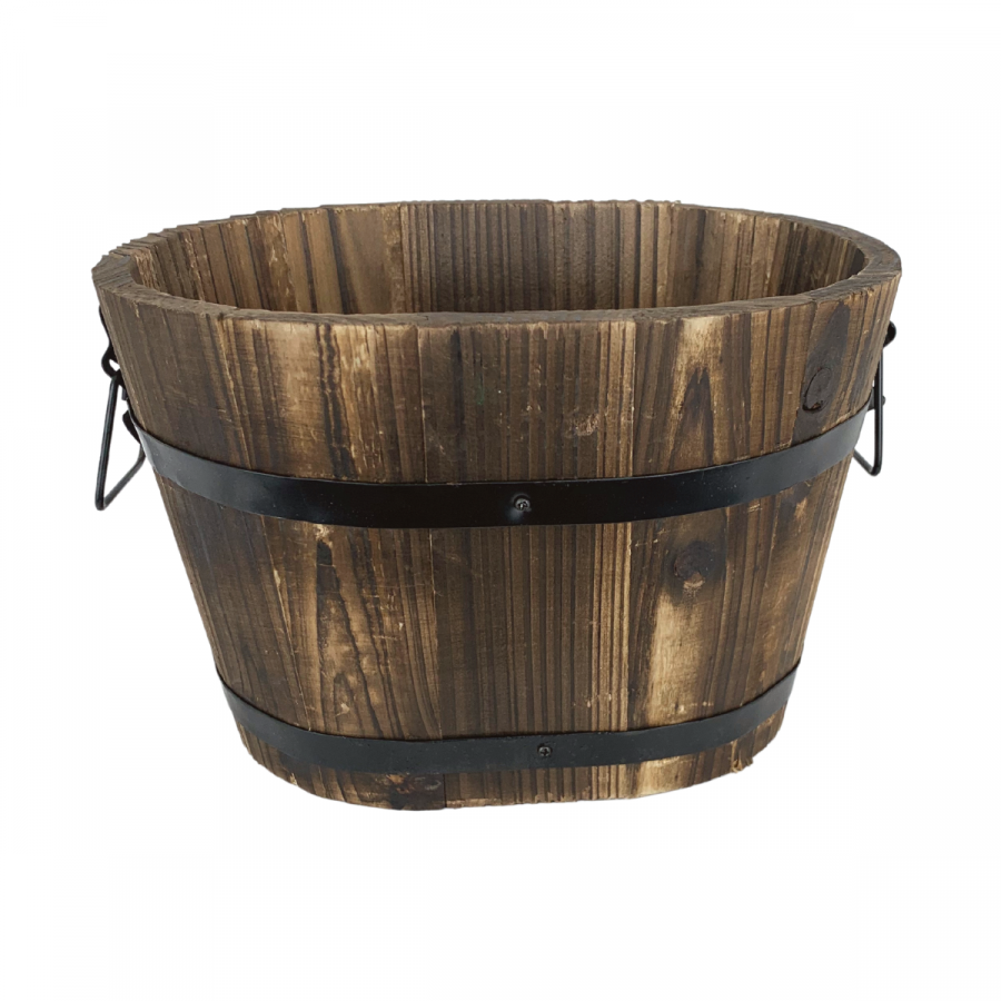 Macetero de madera 14x21cm