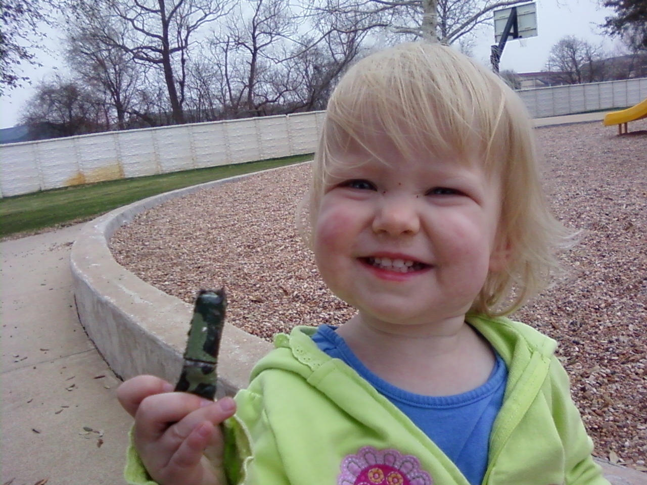 Emily found the geocache