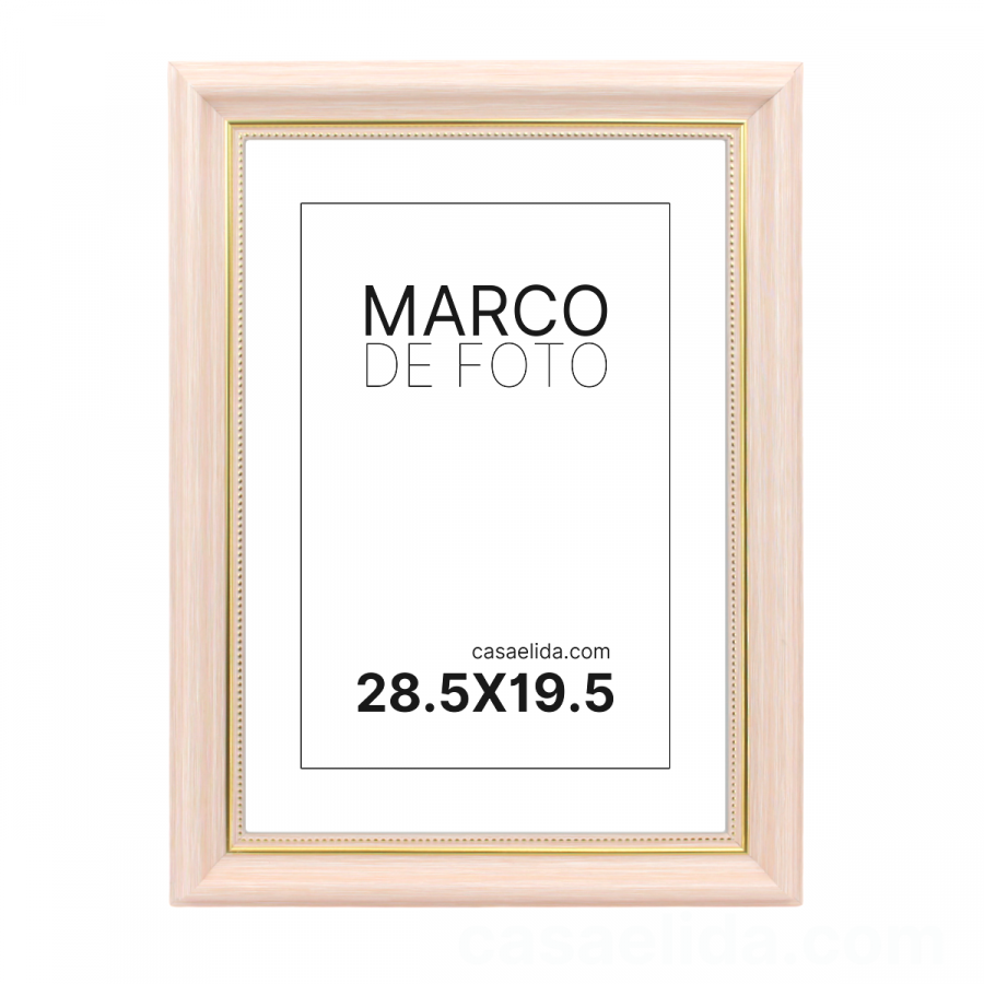 Marco de foto rosado, 35x26cm, madera mdf